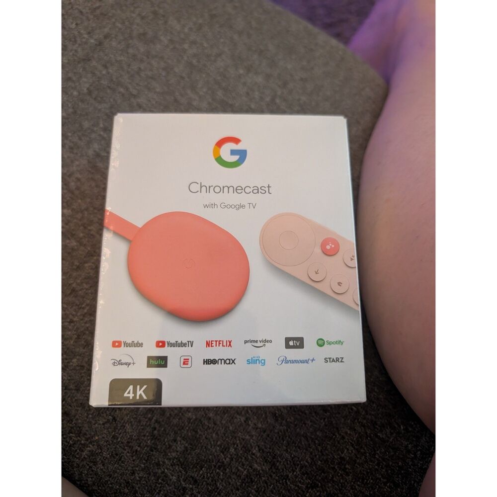 Google Chromecast with Google TV 4К Media Streamer with Google Assistant -...